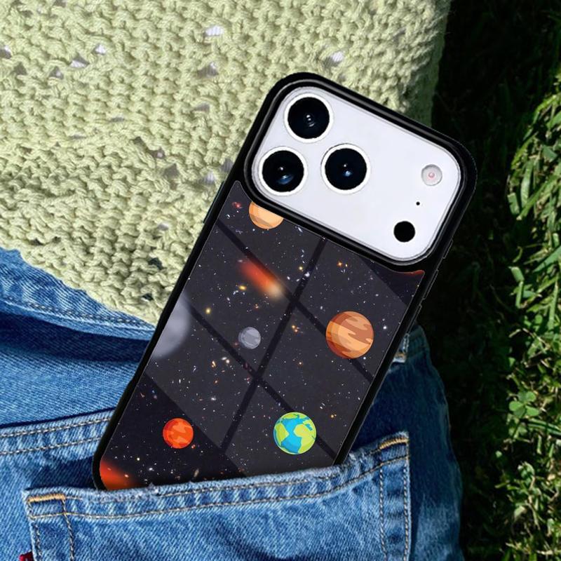 Astronomy Planets Phone Case Cover for IPhone 11 12 13 14 15 16e 17 Pro Max Coque for IPhone 17 Air