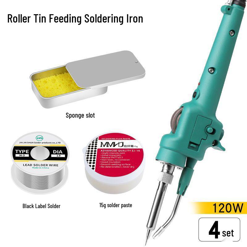 120W High-Power Electric Soldering Iron with Solder Feed for Household Repairs