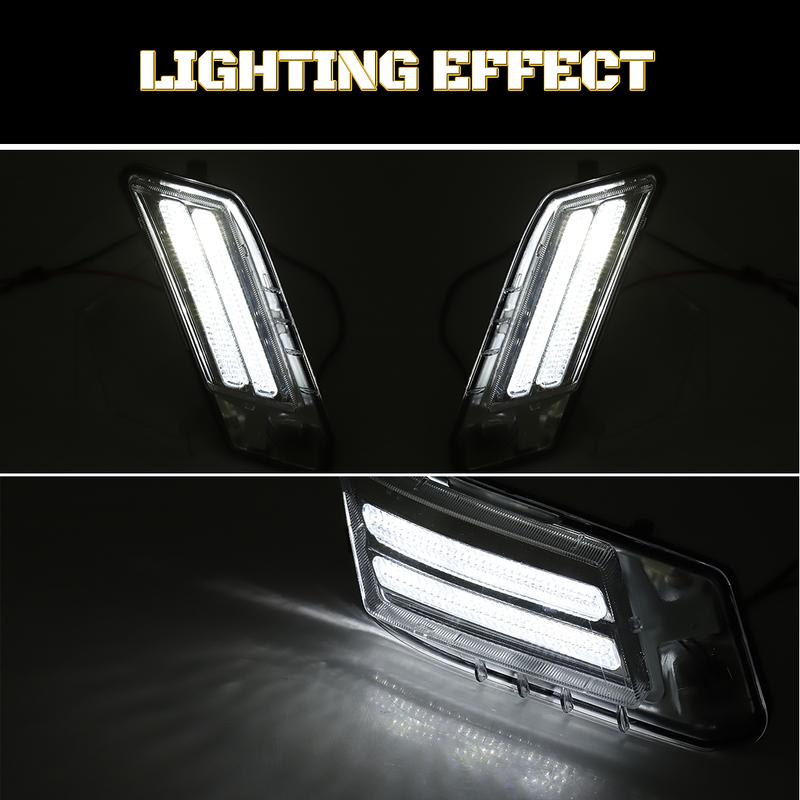 LED Fog Lamp For Volvo XC60 2009 2010 2011 2012 2013 Front Fog Light Daytime Running Lamp Daylight Driving 31290873 31290874 12V