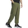 Adidas Unifarbene Jogginghose mit Logo-Print und elastischem Bund für Herren, Dunkelolivgrün IB2764