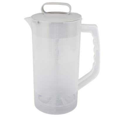 2000ML Ręczny Ekstraktor do Soku Blender Przezroczysta Skala Szczelna Pokrywka Ręczny Wyciskacz do Owoców Blender do Domu