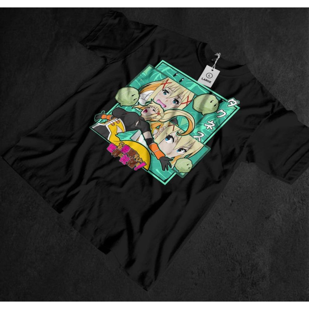 Konosuba Gottes Segen auf dieser wunderbaren Welt Explosionsmagierin Megumin Manga Skizzenstil Abgenutzt Vintage Anime Grafik T-Shirt