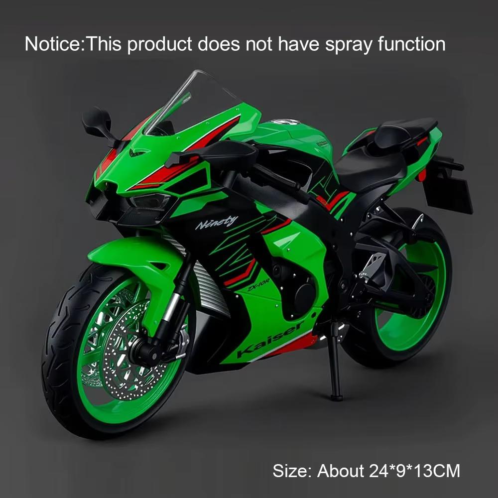1:9 Scale 1299 Kawasaki ZX-10R Motorcycle Model Toy Car Diecast Metal Shock Absorption Racing Motor Models Boys Birthday Gifts