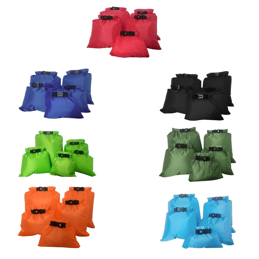 5 Pcs Set Waterproof Dry Bag Sack Storage Camping Rafting Kayaking