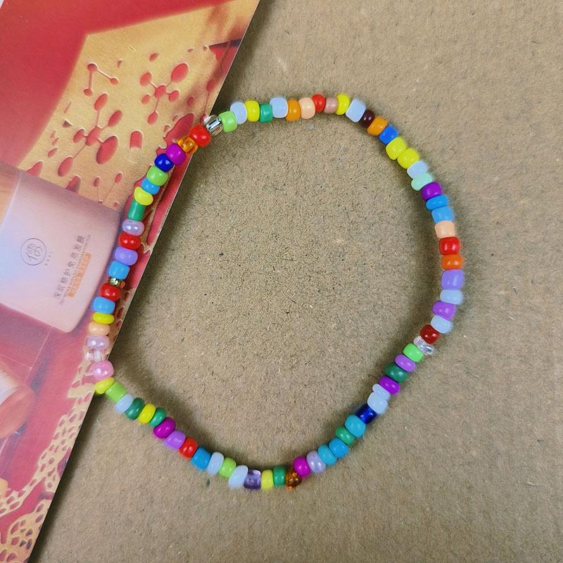 Bohemian Ethnic Style Colorful Beaded Bracelet Anklet for Women - Unique Fashion Hand Jewelry