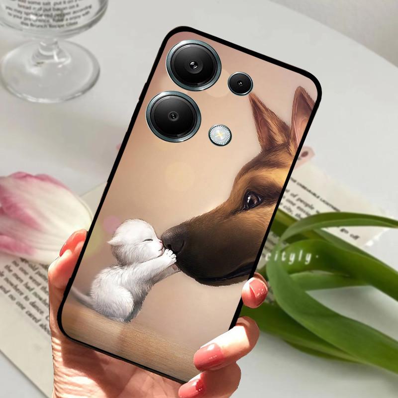 For Xiaomi Poco M6 Pro 4G Case PocoM6 Pro Shockproof Soft TPU Silicone Phone Cover For Poco M6 Pro 4G Funda Capa Cartoon Shells