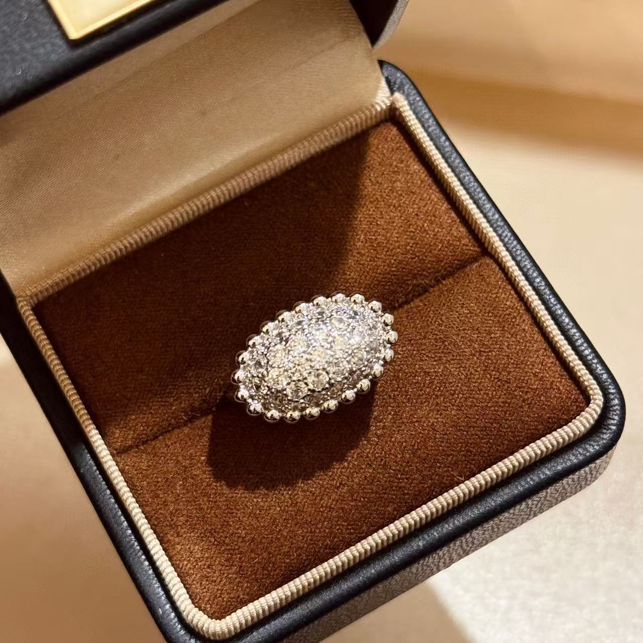 

New Vintage 100% Pure 925 Sterling Silver Rings Pave Aaa Zircconia Ellipse Shape Ring For Women Luxury Fine Jewelry 8