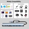 USB 8-Port High-Speed Expander Hub: Multifunctional Computer Dock