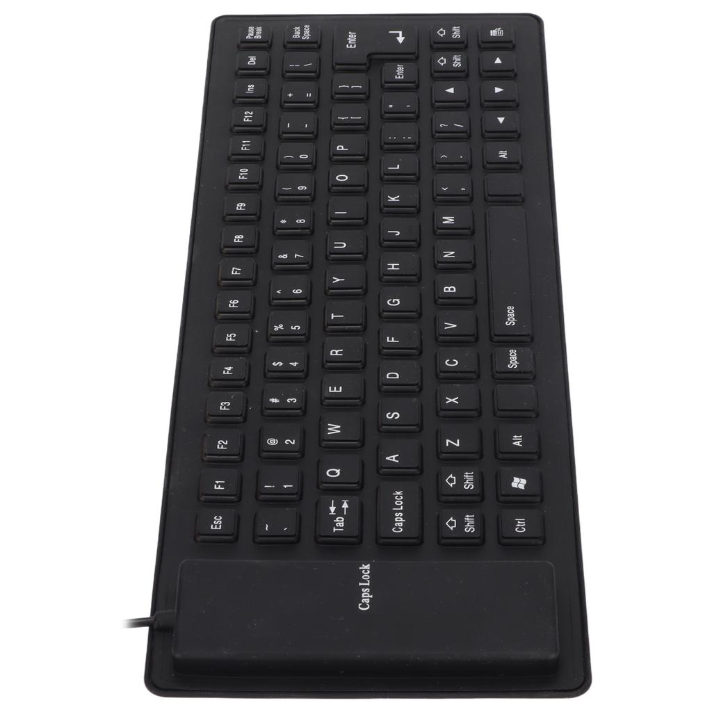 Silicone Keyboard Fully Sealed Design Lightweight Portable Silent Soft Comfortable USB Wired Silicone Keyboard for