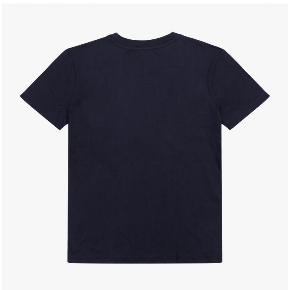 A.p.c. VelveT Logo STandard Grand T shirT M26384 Tiq Dark Navy Ecru