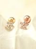 Minimalpiercing 14K Mini Me Cubic Flower Piercing Earrings