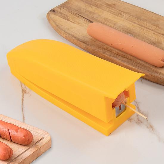 Sausage Cutter Stainless Steel Blade Hot Dog Ham Banana Peel Cutter Multifunctional