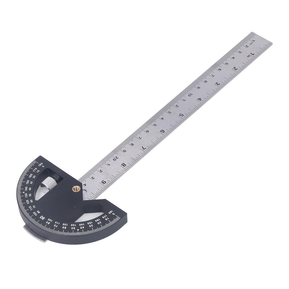 Stainless Steel Angle Protractor 12-Inch Adjustable Protractor Square  Woodworking