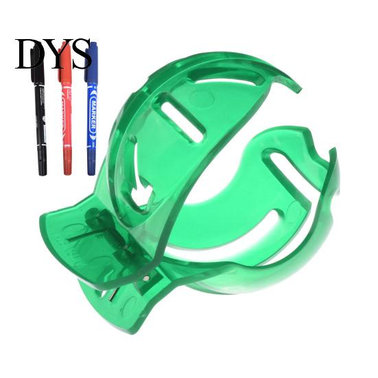 Golf Ball Line Drawing Clamp Liner Clip with Pens Triple Marker Stencil Marking Tool Template Portable Putting Alignment Accessories Putter Aid