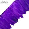 2M Dyed 13-18CM White Goose Feather Trims Real Geese Feather Ribbon Fringe  Dress Skrit DIY Craft Sewing Material Feathers
