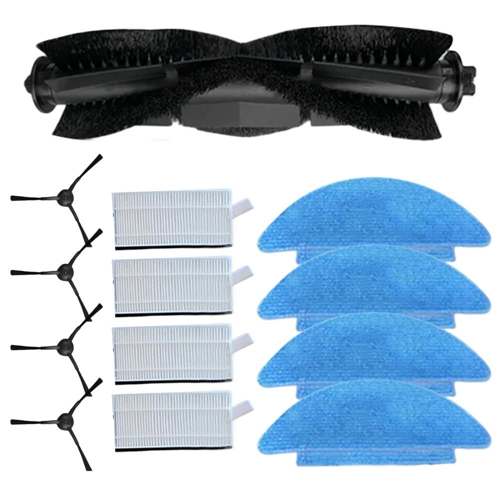 1 Set For Cecotec For Conga 7490 For Genesis And 7490 For X-Treme Main Side Brush Filter Mop Pad Kit Vacuum Cleaner Accessories