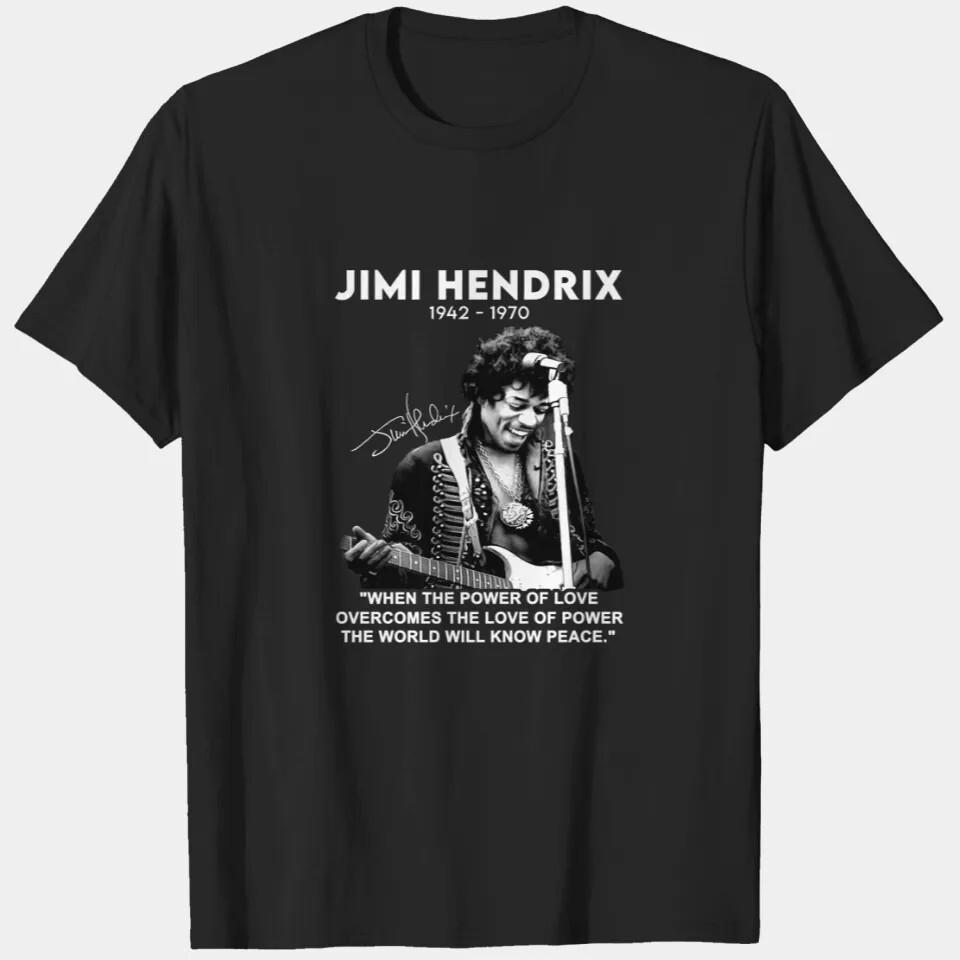 Jimi Hendrix Rock T-Shirt, Jimi Hendrix Singer Shirt Unisex T-Shirt L
