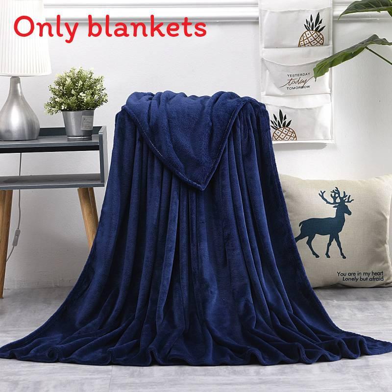 Simple Oversized Solid Color Soft Plush Blanket For Napping Sofa And Use Bedroom