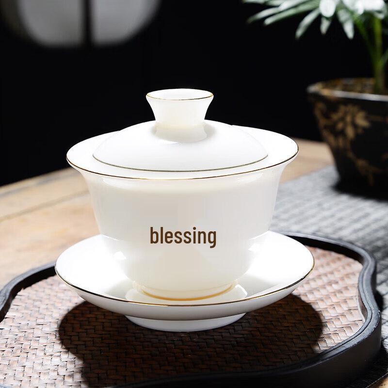 Dehua White Porcelain Gaiwan Tea Set