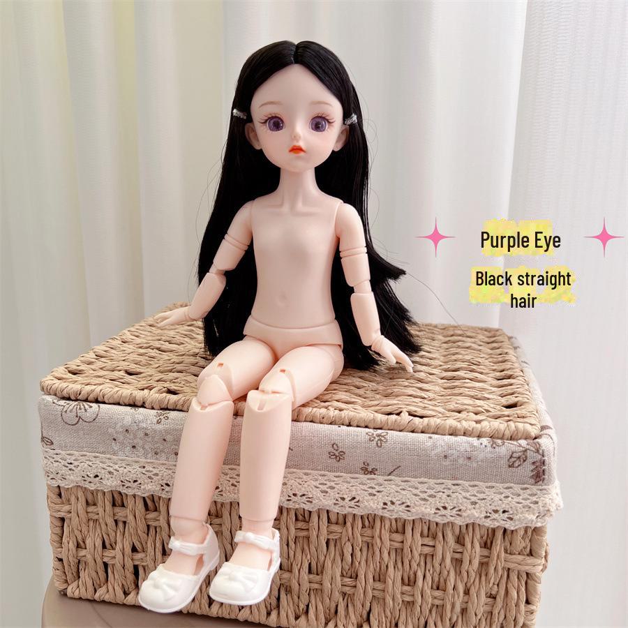

Высококачественная кукла BJD высотой 30 см с 20 шарнирами и разноцветными контактными линзами Head + Body + Shoes (No Music)