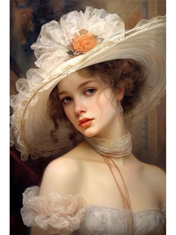 

Новая Алмазная Картина Женский Портрет Мозаика Украшения Вышивка Девушка Цветок Ювелирные Изделия CyossStitchPicture Украшение Дома Full Round 20x30CM