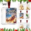 Holiday Cash Present Ornament Christmas Acrylic Money Holder Ornament, Xmas Gift with Slot, Tree Hanging Decoration