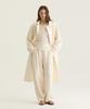 Oteumilkape [Unisex] Dyed Tapered Elastic Waist Pants - Ivory