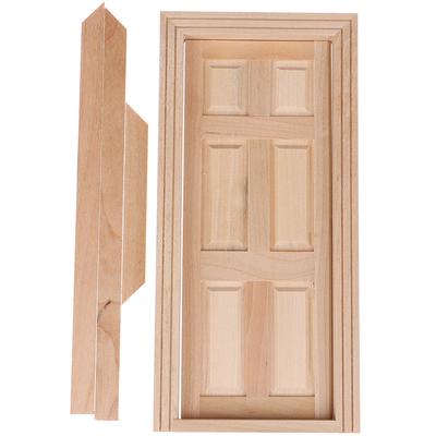 1/12 Păpușă Miniatură 6 Panouri Ușă Interioară din Lemn Accesorii Mobilier DIY
