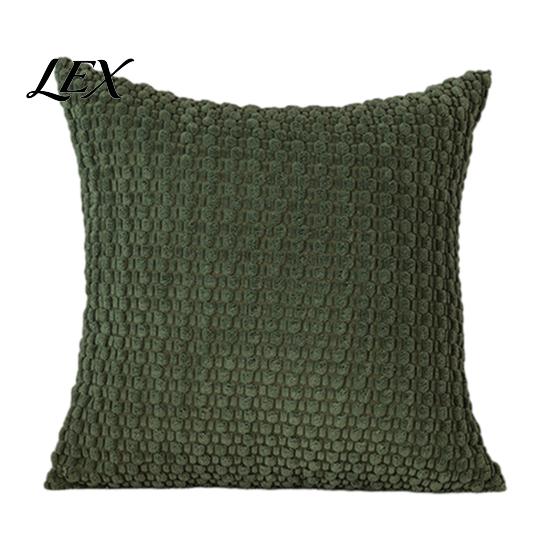Unique Texture Cushion Cover Solid Color Bubble Pillow Cover, Soft Breathable Throw Case, Modern Minimalist Home Bedroom Pillowcase Decor, Farmhouse