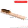 Wenwan Copper Wire Brush for Rust and Stain Removal - Hog Bristle & Steel Wire with Wooden Handle