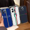 Flag Italy Transparent Soft Phone Case For IPhone 15 12 14 16 17 13 Plus 11 Pro Max 13 Pro