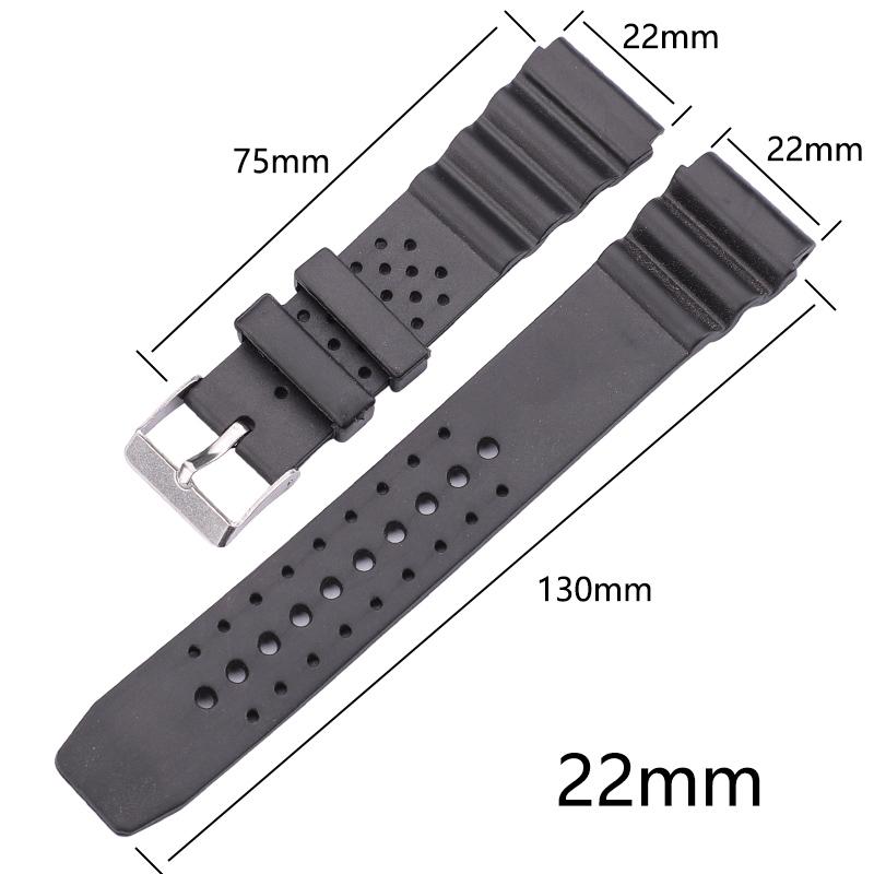 18мм 20мм 22мм Ремешки для часов Силиконовый резиновый ремешок для часов Замена Электронные наручные Спортивные ремешки