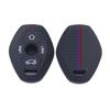 Silicone Key Case with Double-Line Hemisphere Pattern for BMW 3, 5, 7 Series X3 X4 X5 X6 Remote Control Keys