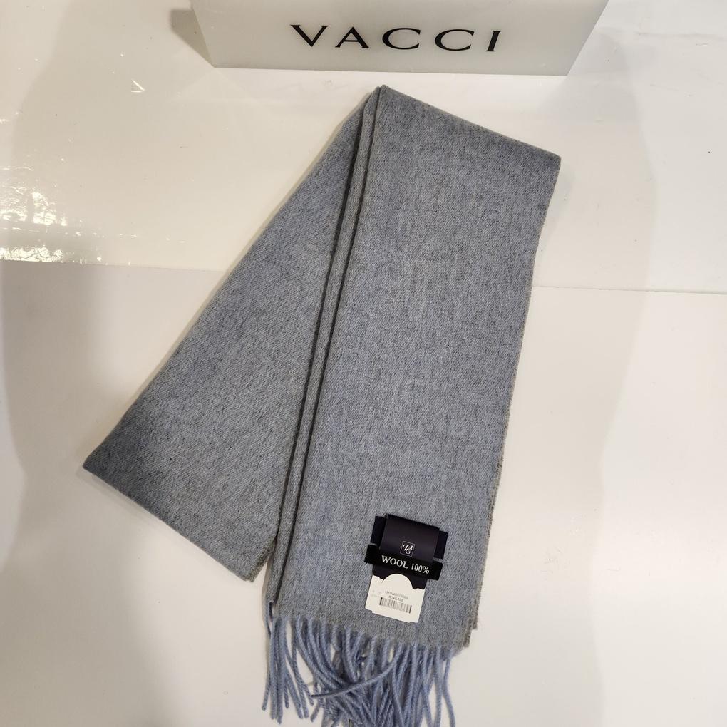 Bachi Men's Winter All-Wool Long Muffler Blue Light Gray Double-Sided Curl Long Muffler VM1N 4BR120-1