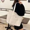 Korean Style Shopping Handbag Large Capacity Cloth Shoulder Bag Simple Canvas Tote Bag  Women