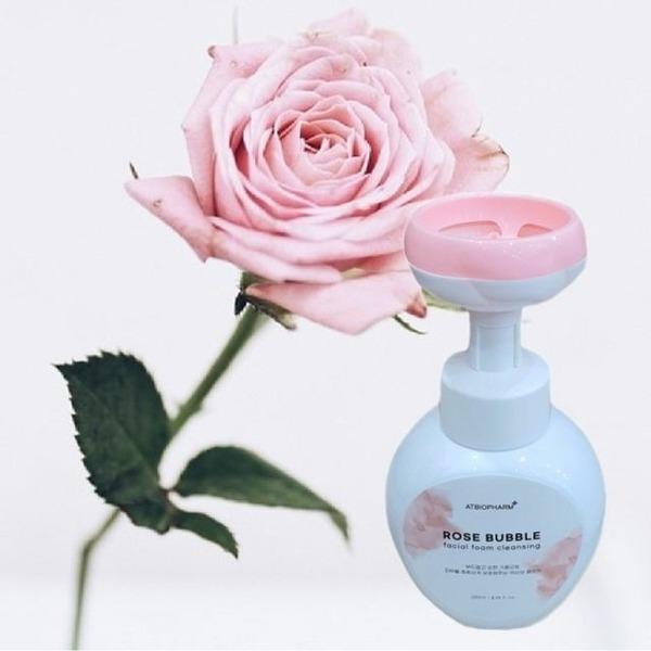 Mildly acidic, flower-shaped foam, rose bubble facial foam cleansing 250ml (W9E3FCC)