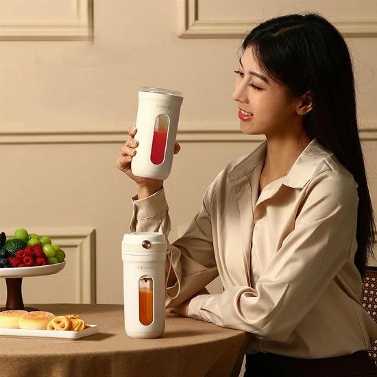 10 čepelí Přenosný elektrický mixér na džus 350 ml Mixéry na ovoce USB dobíjecí Pohár na smoothie Mini odšťavňovač Výrobník džusu