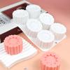 6 Or 15-Cell Circular Heart-Shaped Texture Cylindrical Mousse Cake Mold Chocolate Silicone Mould Dessert Baking Tools