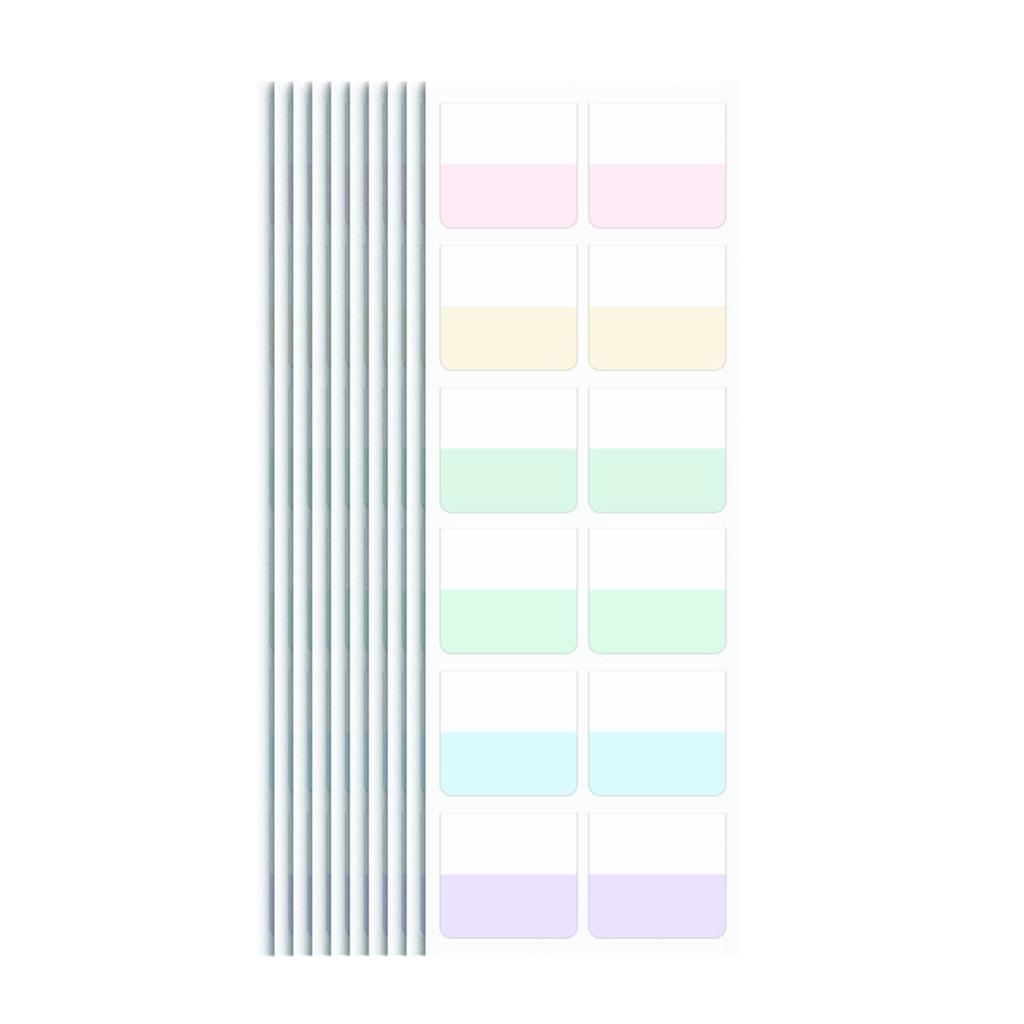 10 Pcs Sticky Notes Page Markers Practical Reading Tabs Self-adhesive Sticky Index Tabs for Books Bookmarks Binders