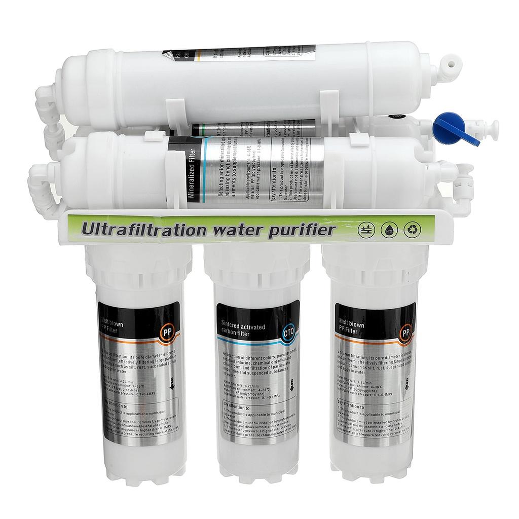6 Stage 3+3 Home Kitchen Purifier Water Filters With Faucet Tap Household Filtration Set Ultrafiltration Drinking Water Filter System  36 x31x70cm