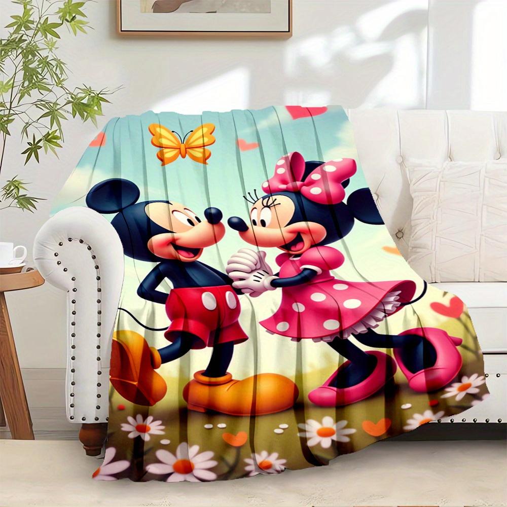 

1pc Flannel Disney Mickey Mouse Riding Dolphin Bedding Throw Blanket Sofa Cover Gift Home 75x90cm