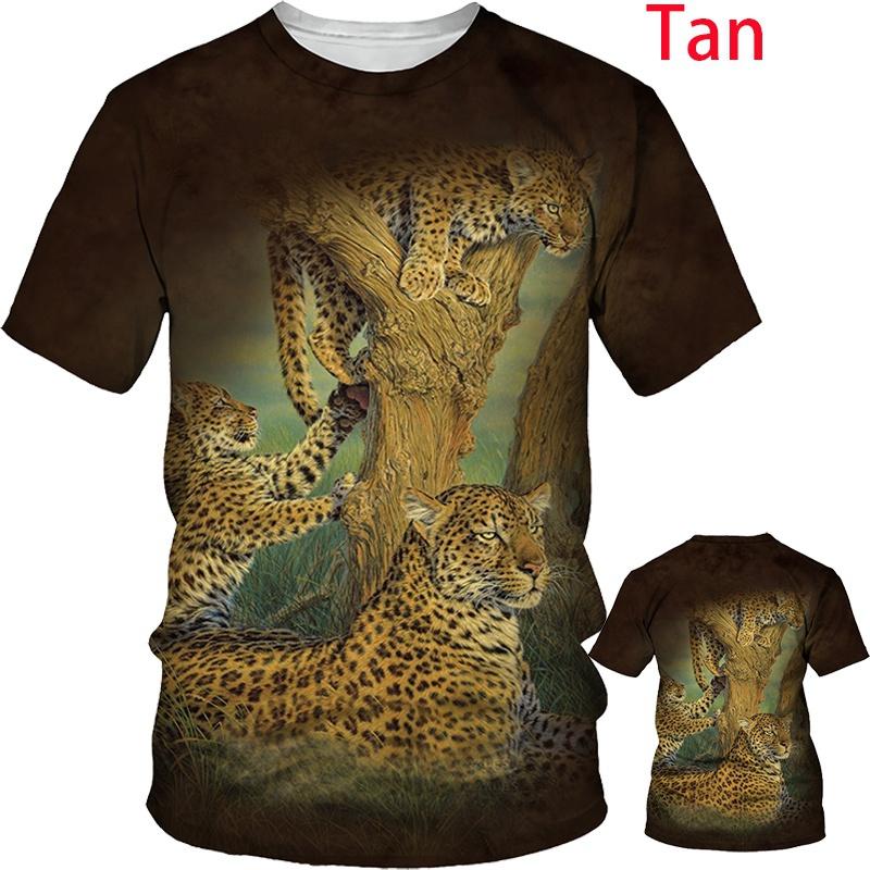 Cool Lion Tiger 3D Printed Couple T-shirt Unisex Summer Fashion Animal Short Tops T-Shirts Men’s