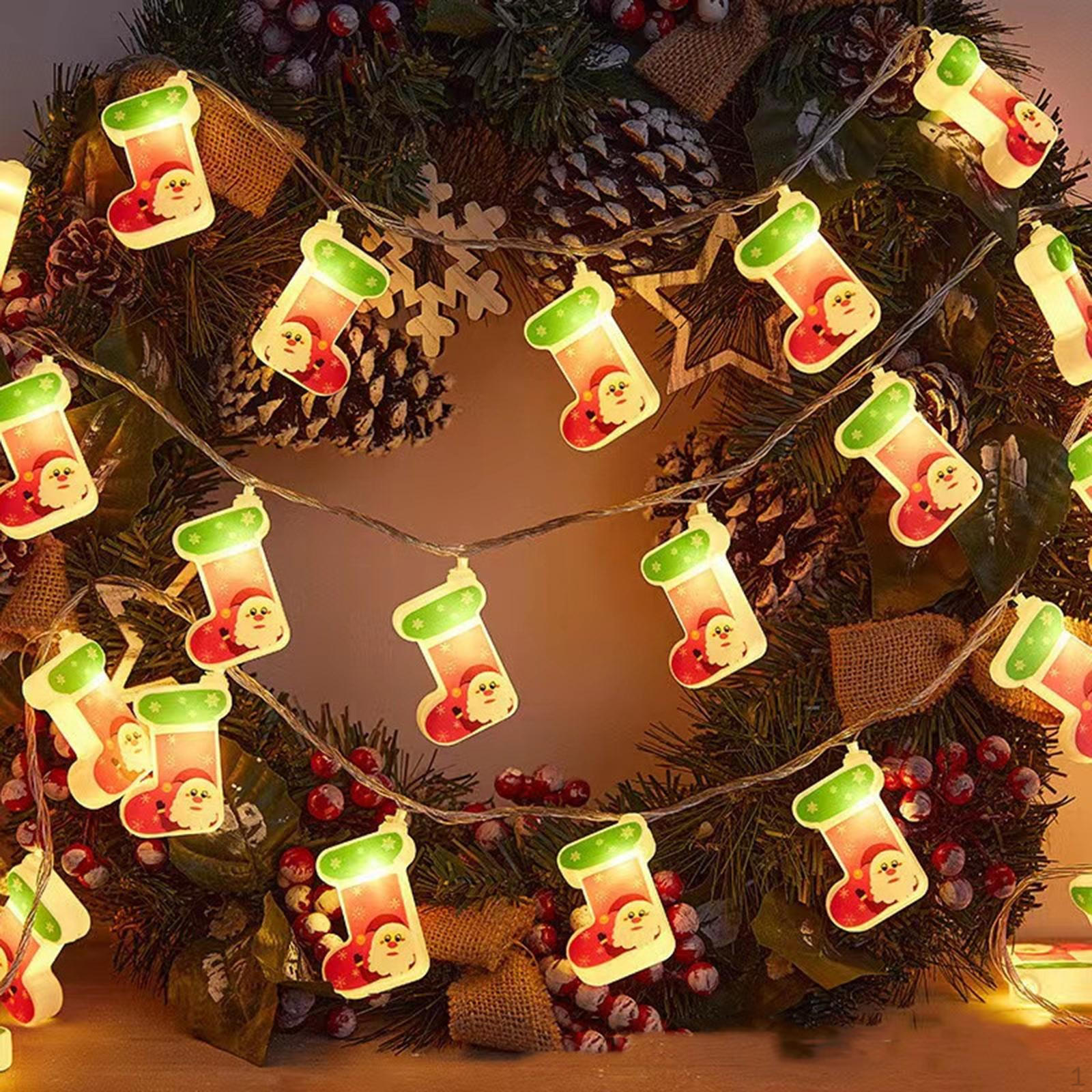 

Рождественский светящийся чулок 300 см украшения для рукоделия елка декор для сада патио Christmas stocking