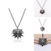 The Witcher Alloy Wolf Head Necklace With Zinc Alloy Chain For Men And Women