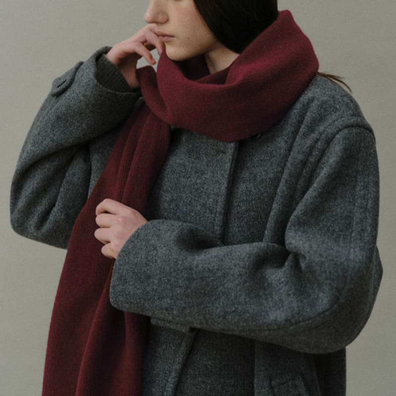 Blank03 Cashmere Blend Knit Muffler (6colors)