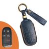 Genuine Leather Jeep Key Cover for Grand Commander & Grand Cherokee - Handmade Protective Shell with Buckle