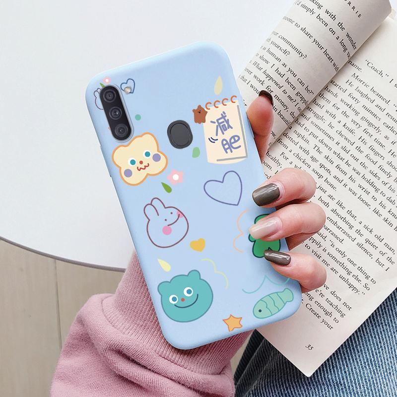 Soft Case For Samsung Galaxy A11 M11 Phone Cover Cute Flowers Butterfly Fundas TPU Coque For Samsung A11 A 11 M GalaxyA11 Bumper