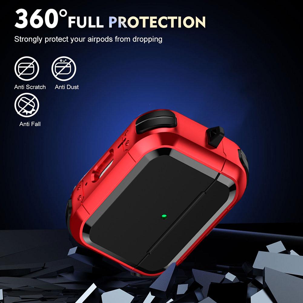 Compatible with AirPods Case Cover, Antislip Shockproof Full Protective Case Cover with Keychain for Airpods Pro 3rd Generation