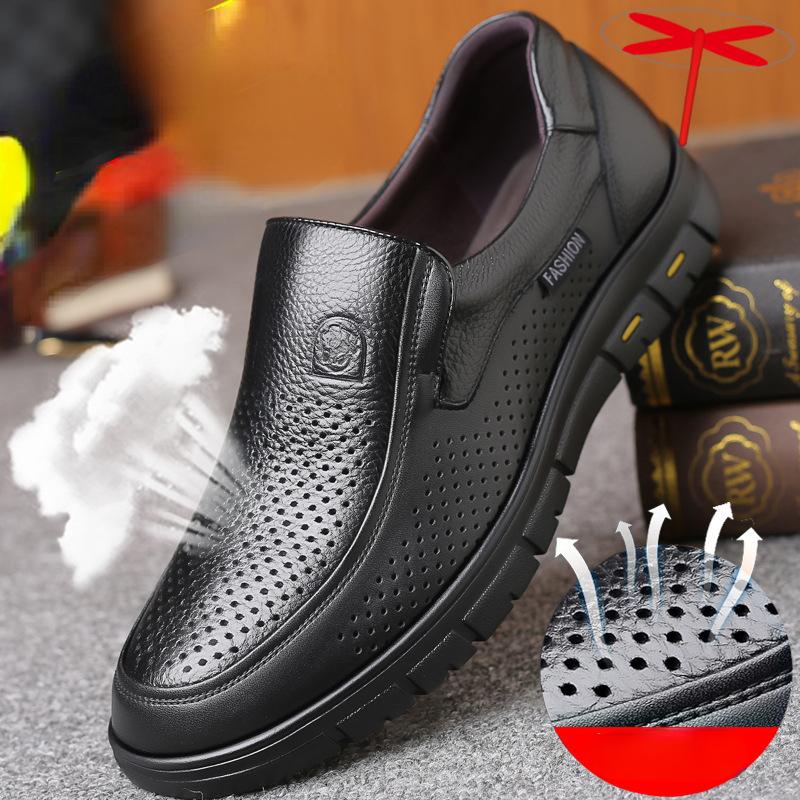 Handmade Men's Shoes New Leather Casual Shoes for Men Flat Platform Walk Shoes Outdoor Footwear Loafers Breathable Sneakers Male