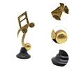 Music Note Sculpture Musical Sculpture Statue Musical Figurine Musiccal Note Statue for Office Fireplace Bedroom Desk Cabinet